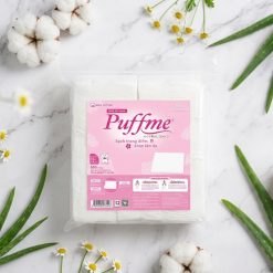 Bông tẩy trang Puffme Không Ép Biên 5.5*6.5cm, 500 miếng