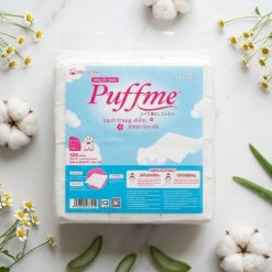 Bông tẩy trang Puffme ép cạnh biên 500 miếng