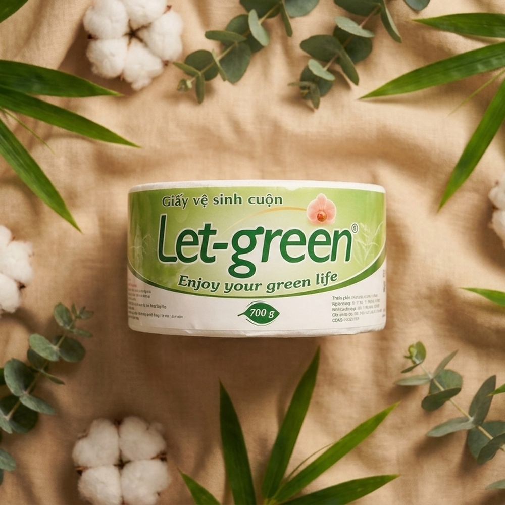 Vị Muối Phan - Giấy Vệ Sinh Cuộn Let-green 700g - Vị Muối Phan