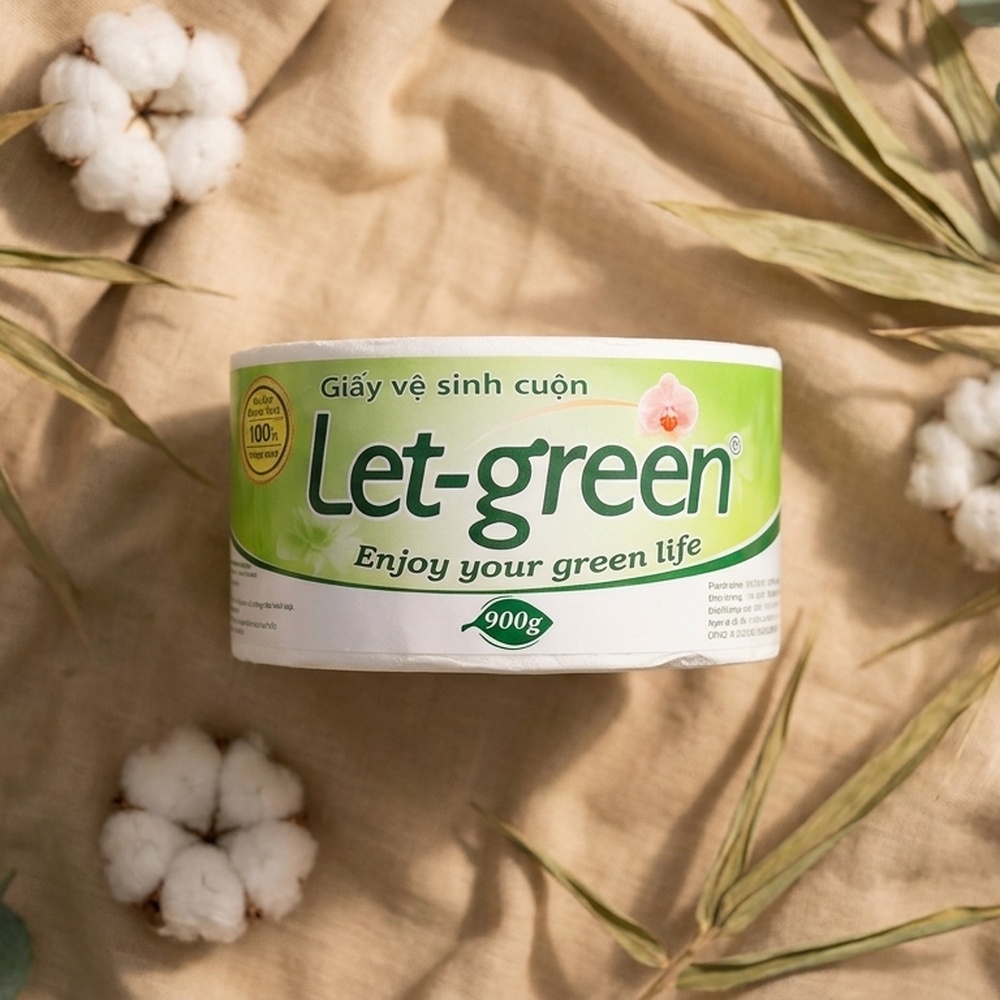 Vị Muối Phan - Giấy vệ sinh cuộn Let-green 900g - Vị Muối Phan