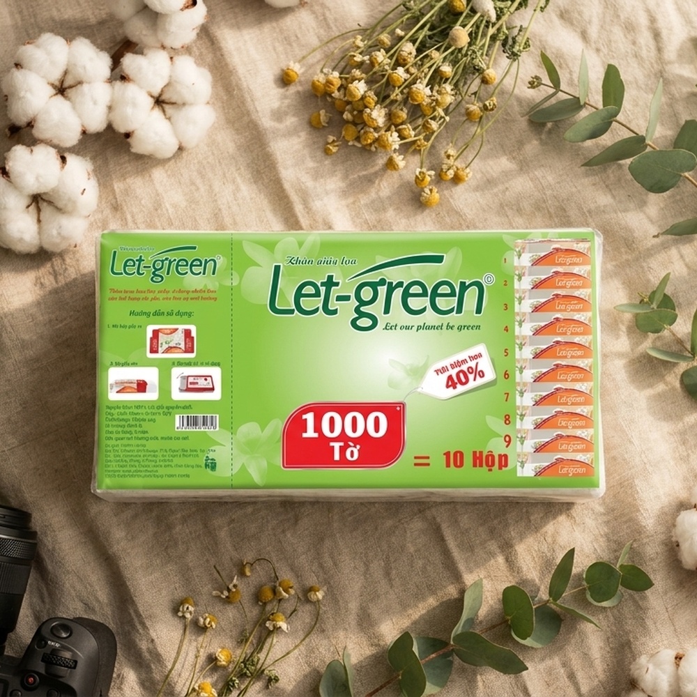 tissue_186424_Bao_b__sung_kh_n_gi_y_h_p_Let_ Vị Muối Phan - Bao bổ sung khăn giấy hộp Let-green 1000 tờ - Vị Muối Phan